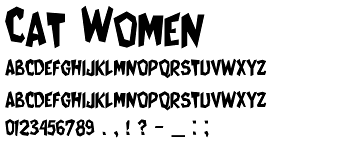Cat Women font